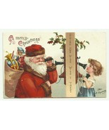 Vintage Christmas Postcard - &quot;A Merry Christmas&quot; Greetings 1900&#39;s  - £7.07 GBP