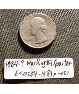 1984 P Washington Quarter, Filled Mint Mark, &amp; Grease Errors; Vintage Ol... - £13.33 GBP