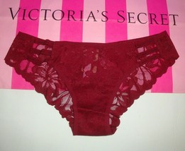 New Victoria&#39;s Secret Pink Strappy All Over Lace Cheekster Panty Desire Red Xl - £10.27 GBP