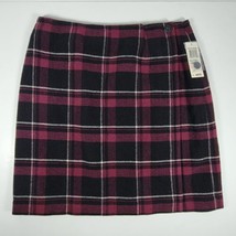 Style &amp; Co. Petite Wool-Blend Wrap-Around Skirt Fully Lined Size 12 Purp... - $17.96