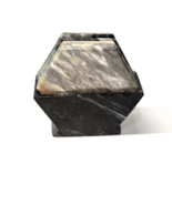 Solid Marble Drink Coasters With Holder For Coffee Table, Absorbent Coaster - $19.08 CAD