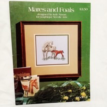 Mares and Foals Horses Cross Stitch Leaflet Judy Nason 1982 Graphique Ne... - $18.99