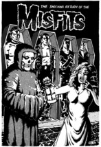 89x61cm Misfits Poster punk hardcore gothic horror alternative wall art print - £30.71 GBP