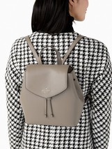 New Kate Spade Lizzie Saffiano Leather Medium Backpack Thunder Cloud / Dust bag - £98.68 GBP