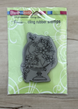 Stampendous Blooming Globe Stamp, used in pkg, 1 pc, card making, journaling - $8.00