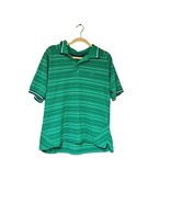 Sean John Men&#39;s XL Striped Polo Shirt Green &amp; Black 65% Polyester 35% Co... - $24.75