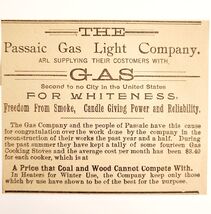 1895 Passaic Gas Light Company Victorian Advertisement Utility New Jerse... - $19.99