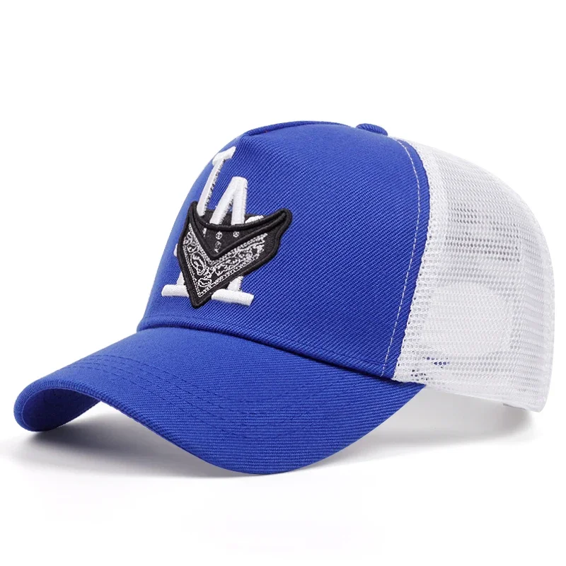 Summer Cool Mens Baseball Cap Fahsion Embroidery Trucker Hats Breathable Mesh - £6.35 GBP
