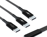 Usb C Splitter Cable,Usb C Male To 3 Type-C Male Charge Cable,3 In 1 Nyl... - $18.99