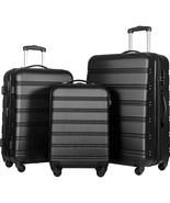 Hardside Spinner Luggage Set w/TSA Lock (20/24/28&quot;) - $250.27 CAD