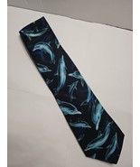 D&#39;em Crazy Neck Tie Dolphin Fish Lover Standard Classic - $11.51