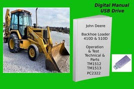 John Deere 410D 510D Backhoe Loader Service Test &amp; Parts Manual Set See ... - £34.16 GBP