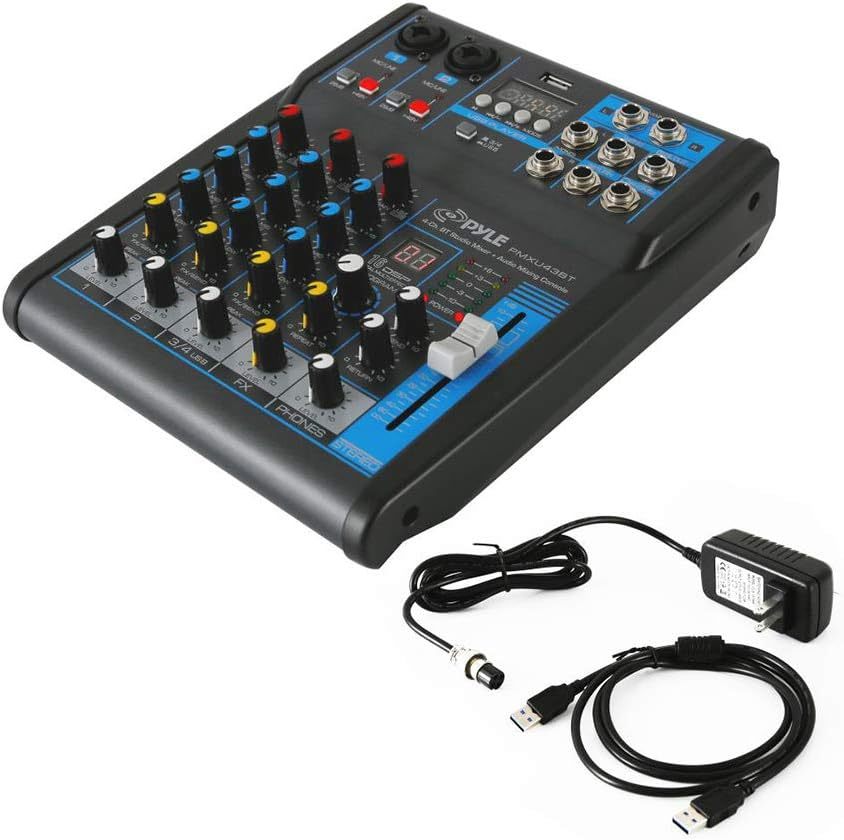 Pyle Professional Audio Mixer Sound Board Console System - Interface 4, ... - $90.99
