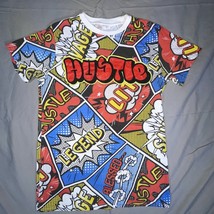 Bailey Apparel Launder HUSTLE Retro Pop Art Graphic T Shirt Mens Size Small - $14.00