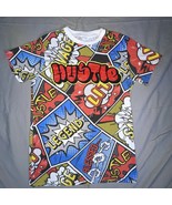 Bailey Apparel Launder HUSTLE Retro Pop Art Graphic T Shirt Mens Size Small - $14.00