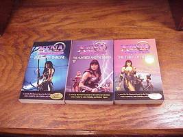 Lot of 3 Xena Warrior Princess Series Paperbacks Books, Emerson, 2 author signed - £8.72 GBP