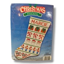 Good Shepherd Counted Cross Stitch Christmas Stocking Kit 87210 Marcie NEW 1988 - $16.95