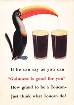 GUINNESS BEER IS GOOD FOR YOU-GRAND TO BE A TOUCAN~POSTCARD - $9.90