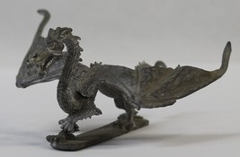 Vintage Ral Partha Pewter Winged Dragon 3” Figurine - $19.99