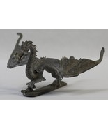 Vintage Ral Partha Pewter Winged Dragon 3” Figurine - £15.79 GBP