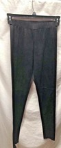 HyFve Womens Sz S Black Pants Leggins Suede Feel Front Stretch  - $9.90