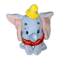 Disney Dumbo Plush 8” Yellow Hat  Light Blue Skin Super Cute - £15.47 GBP
