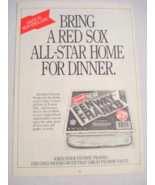 1988 Ad Kirschner Fenway Franks Bring a Red Sox All-Star Home For Dinner - $12.32 CAD