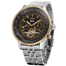 Jaragar European And American Leisure Fashion Large Dial Mechanical Watch Tourbi - £86.33 GBP