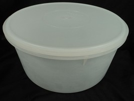 Tupperware Cake Container Keeper w/ Lid #256 #224 - 12&quot; x 6&quot; - Clear/Col... - £17.11 GBP