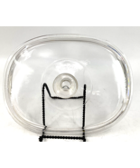 Pyrex 36 DC 1 1/2 C Oval Clear Glass Lid 11”x 8.5” Clear Knob Replacemen... - £11.62 GBP