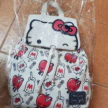 Loungefly Sanrio Hello Kitty Apple Milk Satchel Mini Backpack OG HEART LOGO - £198.79 GBP