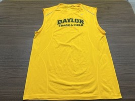 Baylor Bears Track &amp; Field Team-Issued Yellow Sleeveless Shirt - Nike - XL - £19.65 GBP