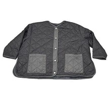 UGG Women&#39;s Amilea Reversible Black/Gray Faux Fur Quilted Jacket - Size ... - $130.90