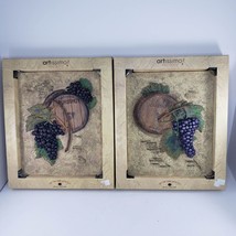 Artissimo Designs Grapes Burgundy Cabernet Wine Wall Decor Zachary Alexander - £22.76 GBP