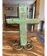 Vintage Metal Cross Religious Jesus 14 X 17 - €37,81 EUR