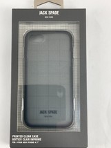 Jack Spade Printed Clear Case for Apple iPhone 7 4.7" New - $8.99