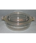 PYREX Clear Glass # 019 Individual Casserole w/ #681 Lid -20 oz Trademar... - £6.02 GBP