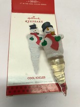 HALLMARK Cool Icicles Snowman 2013 Ornament - £3.92 GBP
