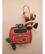 Vintage Lustre Fame LTD Matrix Industries Ornament Santa and Boombox - £6.26 GBP