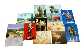 Qianling Mausoleum Vintage Set Of 10 Post Cards &amp; Informational Booklet ... - £36.53 GBP