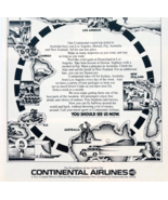 1981 Continental Airlines Boomerang Flight Advertisement Vintage Aviatio... - €17,04 EUR