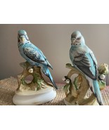 Lefton China Blue Parakeet  Birds Hand painted Japan Lot of 2 KW395 &amp; KW... - £27.14 GBP