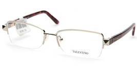 New Valentino V2123 713 Gold Eyeglasses Frame 53-16-135mm B32 Italy - £106.39 GBP