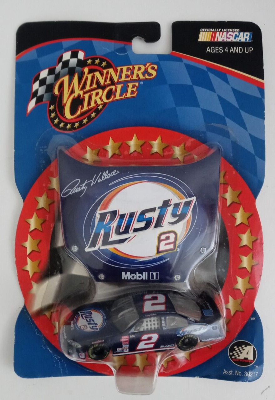 2002 Winner&#39;s Circle NASCAR Rusty Wallace #2 Hood Series Damage Card - $4.84