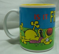 Vintage 1995 GRIMMY Dog Is it Friday Yet CERAMIC Drinking Mug Cup - £15.46 GBP