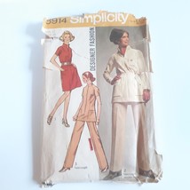 Simplicity 8914 Misses Dresses Tunic Pants Pattern Bust 34 Size 12 Waist... - $13.86