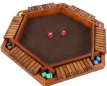 Wooden Shut The Box Dice Game For 1-6 Players, Upgrade Tabletop Board Ga... - $53.99