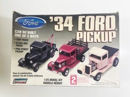 Vintage 1996 Lindberg &#39;34 Ford Pickup 1:25 Scale Model Kit #72157 - $17.81