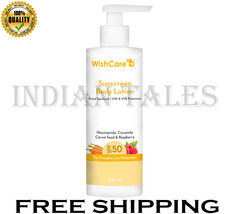 WishCare SPF50 Sunscreen Body Lotion Broad Spectrum UVA &amp; UVB Protection... - £23.94 GBP