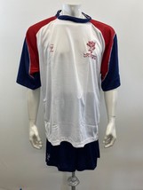 London United Men&#39;s 2 Piece Short Set Top &amp; Shorts Size XL Blue White Red NEW - £10.32 GBP